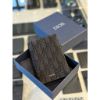 圖片 Dior 經典 黑色老花刺繡滿版設計 搭配 立體字母 護照夾