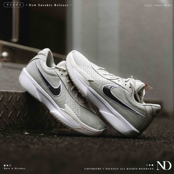 NICEDAY 現貨 Nike GT Cut Academy 骨白 白 灰 奶油 白色 實戰 練習鞋 籃球鞋 FB2598-014