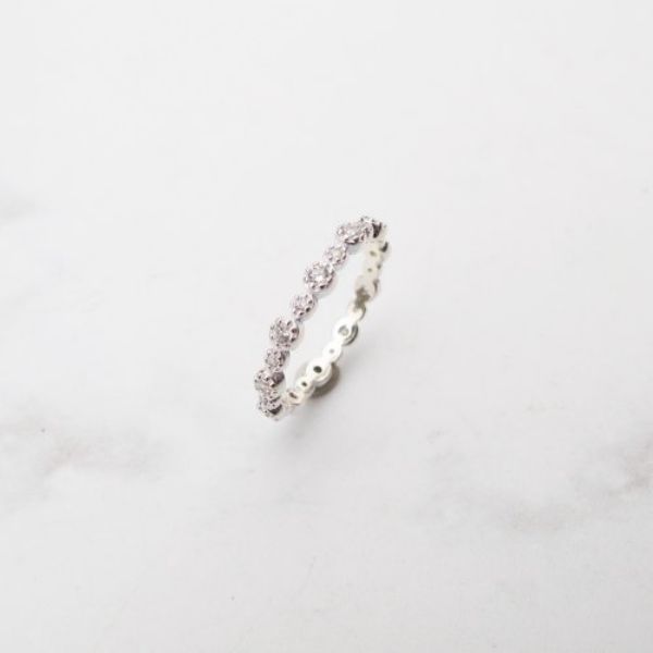 圖片 【美鑽銀飾】閃耀圓舞曲 | 鋯石 925純銀戒指 尾戒 | 大員囡仔