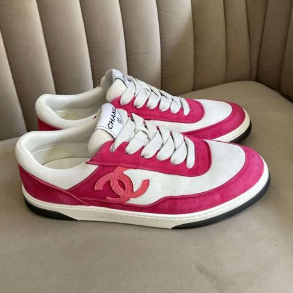 圖片 Chanel 23p 粉白拼色球鞋