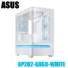 圖片 ASUS 華碩 Prime AP202 ARGB 曲面全景玻璃 機殼 白