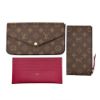 圖片 Louis Vuitton Pochette Felicie 字花帆布鍊帶斜揹/手拿包(M81896-咖)