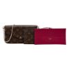 圖片 Louis Vuitton Pochette Felicie 字花帆布鍊帶斜揹/手拿包(M81896-咖)