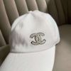 圖片 Chanel 絕版白色亮片刺繡logo棒球帽