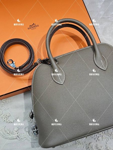 圖片 Hermès Bolide 25 大象灰銀