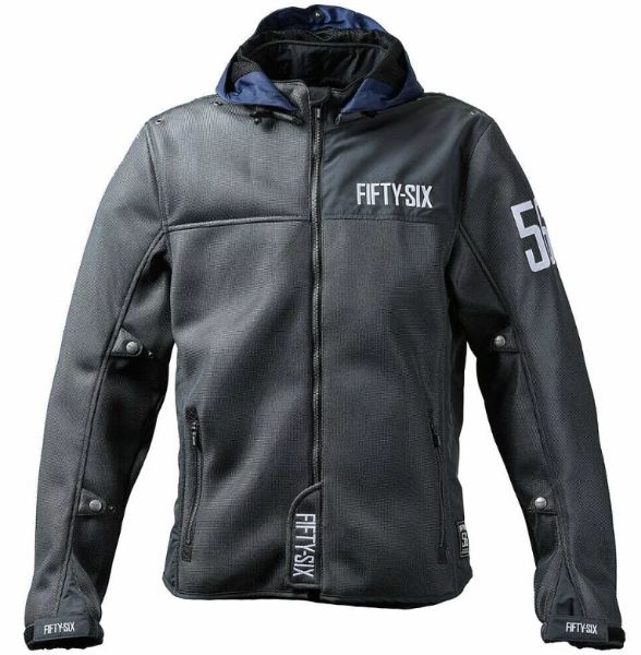 圖片 56DESIGN COLOR HOODIE MESH JACKET 藍白 艷色網眼透氣外套 防摔衣