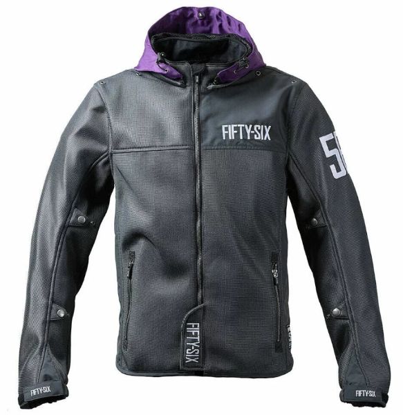 圖片 56DESIGN COLOR HOODIE MESH JACKET 紫灰 艷色網眼透氣外套 防摔衣