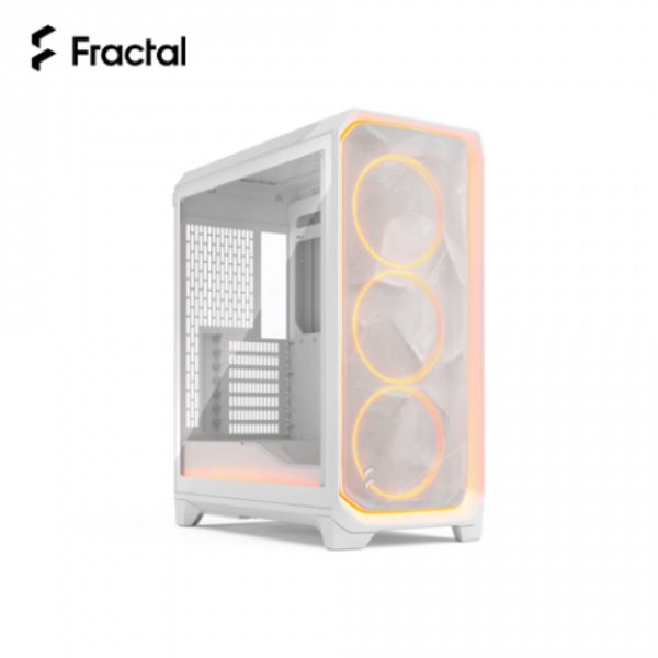 圖片 Fractal Design Meshify 3(環境燈)RGB Pro 白/透明玻璃/卡34.9/U17.6/E-ATX(MES3A-05)