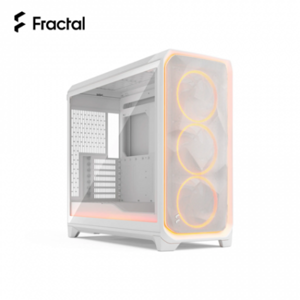 圖片 Fractal Design Meshify 3 XL(環境燈)RGB Pro 白/透明玻璃/卡51.2/U18.2/E-ATX(MES3X-05)