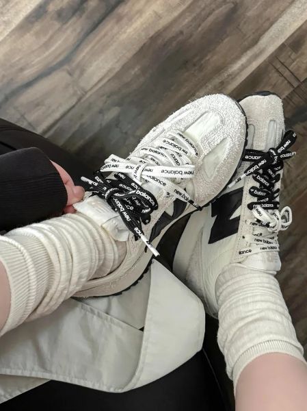 圖片 KTQ STORE 現貨 New Balance NB 471 海鹽白 白黑色 長毛麂皮 MIUMIU風 復古 慢跑鞋 U471AM