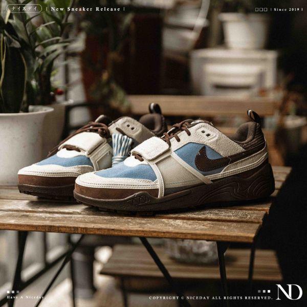 NICEDAY 代購 Travis Scott x Nike Zoom Field Jaxx Leche Blue 聯名 摩卡藍 咖啡 藍 麂皮 HQ3072-400