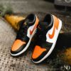 NICEDAY 現貨 NIKE AIR JORDAN 1 扣碎 黑白橘 橘黑 低筒 男鞋 553558-081