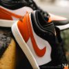 NICEDAY 現貨 NIKE AIR JORDAN 1 扣碎 黑白橘 橘黑 低筒 男鞋 553558-081