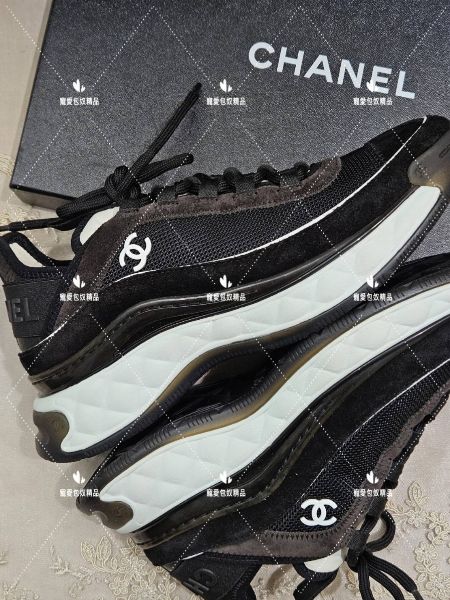 圖片 CHANEL 黑白運動鞋｜37.5號