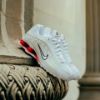 NICEDAY 現貨 Nike Shox R4 White Picante Red 紅白 奶油白 復古 氣墊 緩震 減震桶 女鞋 AR3565-103