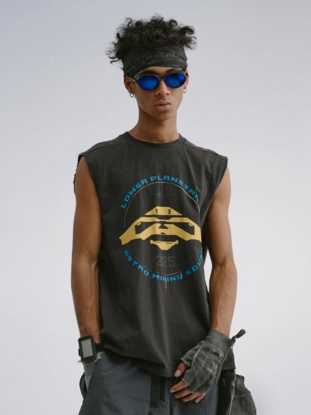 【Focus Store】Hamcus SS25 DUSZEN LPUUS / Interstellar Frisbee Sport Tank SM00225-1(CB)