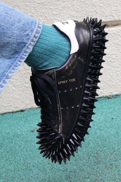 【Focus Store】Doublet SPIKY Leather Sneaker "Black" 25aw76ft63