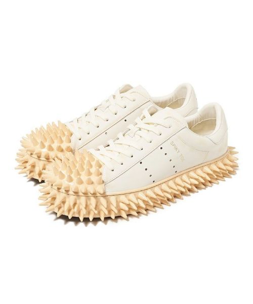 【Focus Store】Doublet SPIKY Leather Sneaker "White"  25aw76ft63