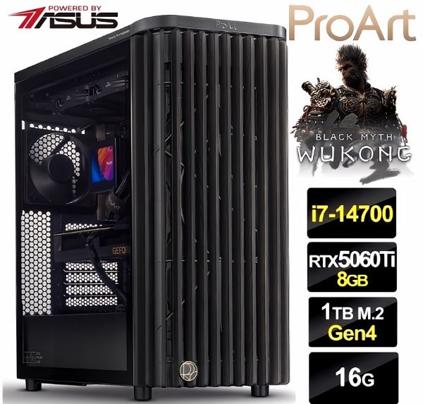 圖片 黑神話悟空】20核 I7 華碩 TUF WIFI 超頻3扇 RTX5060TI 飇16G 電競 1T 電腦 主機