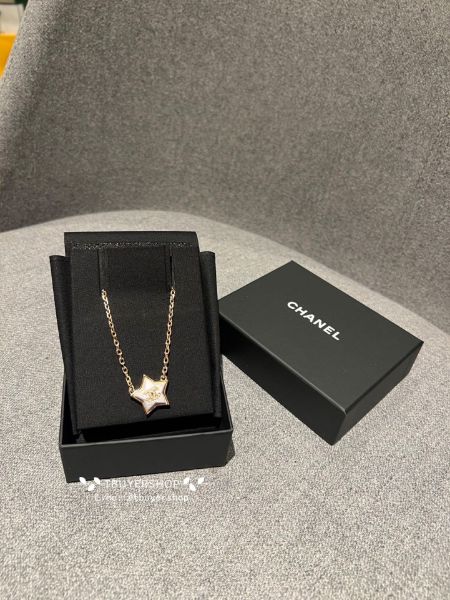 圖片 Chanel 白金貝母 星星 項鍊