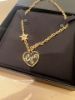 圖片 Chanel 黑金字母love愛心星星 項鍊