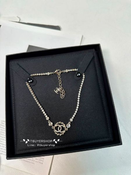 圖片 Chanel 水鑽圓形雙c項鍊 choker