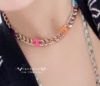 圖片 Chanel 彩色雙c logo 頸鏈 項鍊 Choker