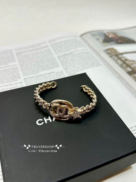 圖片 Chanel 圓盤星星雙c 手鐲
