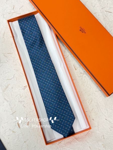 圖片 Hermes 領帶👔男士 含盒子提袋 