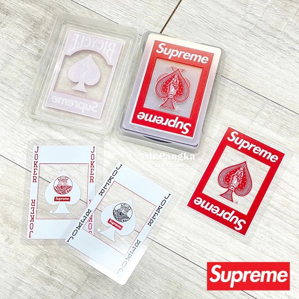 圖片 𝐌𝐫.𝐏𝐚𝐧𝐠𝐤𝐚©現貨❤️Supreme x Bicycle Clear Playing Cards 撲克牌 透明撲克