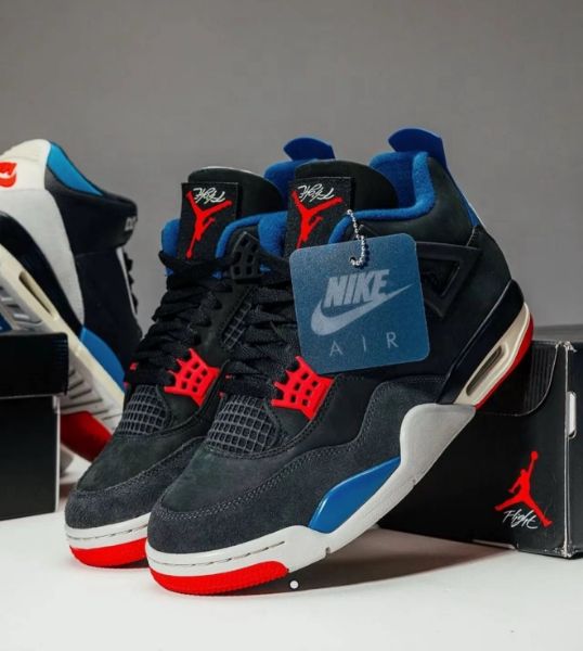 圖片 Air Jordan 4 Retro Rare  "White Lettering"  黑紅藍 男鞋  FV5029-003 