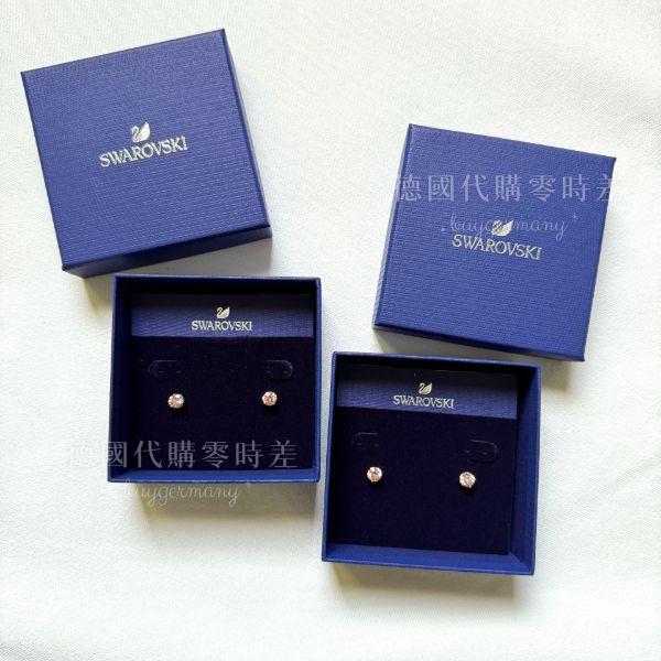圖片 施華洛世奇 Swarovski - 極簡玫光耳環 📦在台現貨