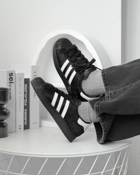 圖片 KTQ STORE 現貨 Adidas Superstar II "Black Ponyhair" 馬毛黑白 貝殼鞋 JH9475