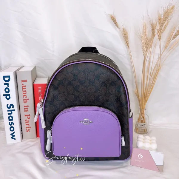 圖片 Coach 雙拉鍊中後背 