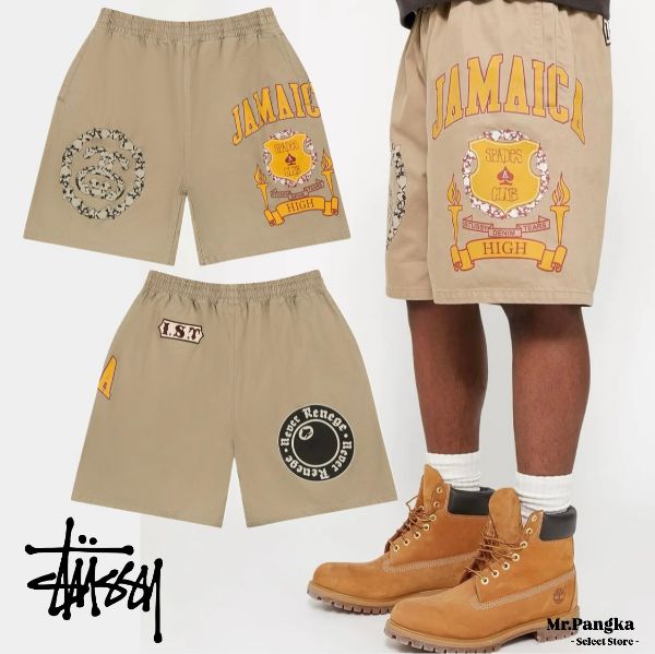 圖片 𝐌𝐫.𝐏𝐚𝐧𝐠𝐤𝐚©現貨❤️Stussy x Denim Tears GYM Short 短褲 卡其 聯名 工作短褲