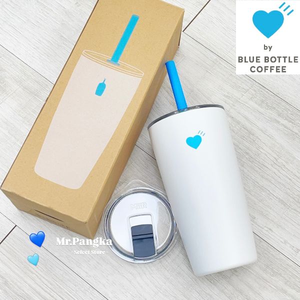圖片 𝐌𝐫.𝐏𝐚𝐧𝐠𝐤𝐚©現貨💙日本 BLUE BOTTLE x HUMAN MADE 藍瓶 聯名 吸管杯 隨身杯 隨行杯