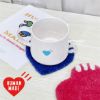 圖片 𝐌𝐫.𝐏𝐚𝐧𝐠𝐤𝐚©現貨❤️HUMAN MADE HEART RUG COASTER 愛心 擺飾 杯墊 心型 紅色 藍色
