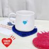 圖片 𝐌𝐫.𝐏𝐚𝐧𝐠𝐤𝐚©現貨❤️HUMAN MADE HEART RUG COASTER 愛心 擺飾 杯墊 心型 紅色 藍色