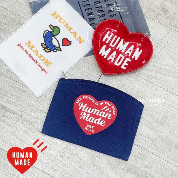 圖片 𝐌𝐫.𝐏𝐚𝐧𝐠𝐤𝐚©現貨❤️HUMAN MADE BANK POUCH 愛心 手拿包 收納袋 化妝包 小包 萬用包