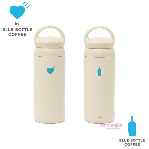 圖片 𝐌𝐫.𝐏𝐚𝐧𝐠𝐤𝐚©現貨💙HUMAN MADE x BLUE BOTTLE x KINTO 奶油保溫瓶 米白藍瓶 愛心