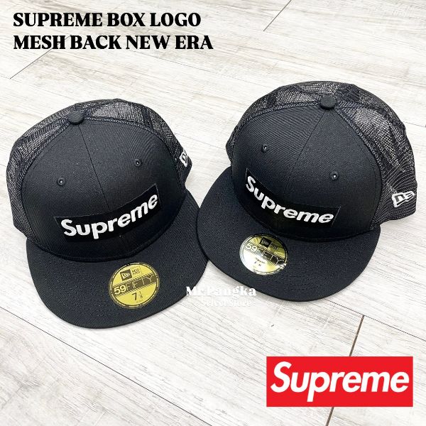 圖片 𝐌𝐫.𝐏𝐚𝐧𝐠𝐤𝐚©現貨🖤Supreme BOX LOGO MESH NEW ERA 聯名 帽子 網帽 老帽 黑色