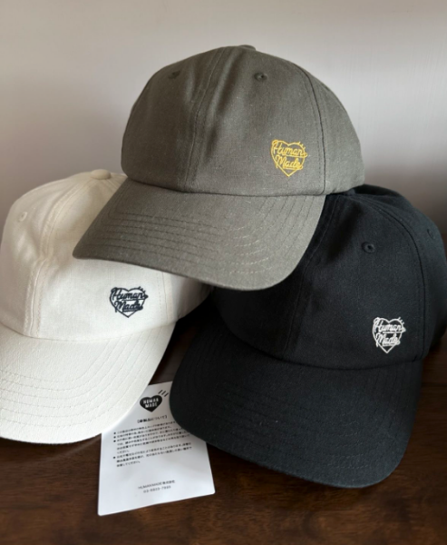 圖片 𝐌𝐫.𝐏𝐚𝐧𝐠𝐤𝐚©現貨❤️HUMAN MADE 6PANEL LINEN CAP 刺繡愛心 心型 老帽 棒球帽