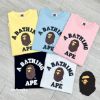 圖片 𝐌𝐫.𝐏𝐚𝐧𝐠𝐤𝐚©現貨❤️BAPE COLLEGE TEE 猿人頭 短T 短袖 大童款 大童裝 上衣