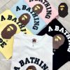 圖片 𝐌𝐫.𝐏𝐚𝐧𝐠𝐤𝐚©現貨❤️BAPE COLLEGE TEE 猿人頭 短T 短袖 大童款 大童裝 上衣