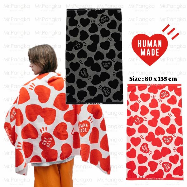 圖片 𝐌𝐫.𝐏𝐚𝐧𝐠𝐤𝐚©現貨❤️HUMAN MADE TOWEL BLANKET 愛心 心型 毛巾毯 浴巾 海灘巾 小毯子