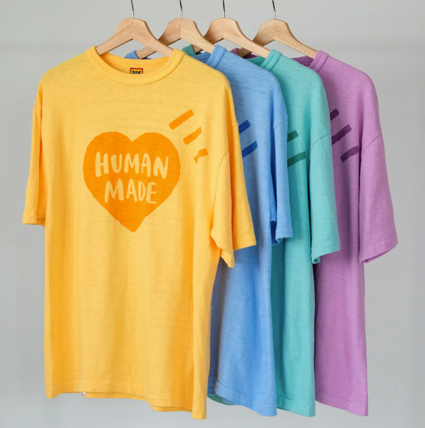 圖片 𝐌𝐫.𝐏𝐚𝐧𝐠𝐤𝐚©現貨❤️HUMAN MADE COLOR T-SHIRT 彩色 愛心 短T 短袖 愛心T 情侶裝
