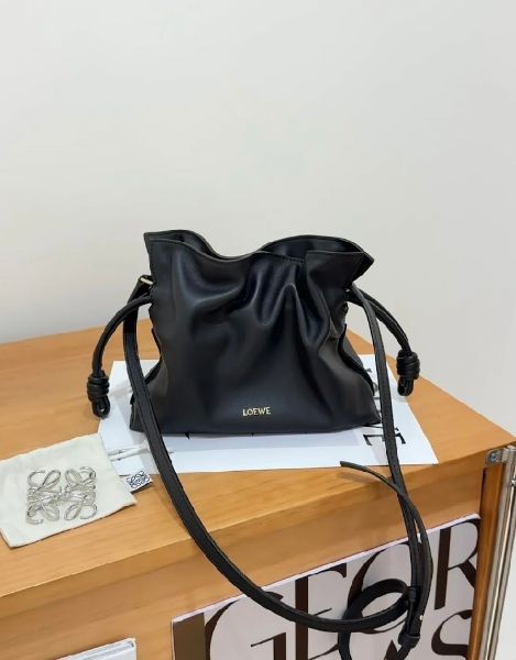 圖片 【LOEWE】FLAMENCO 迷你福袋包 黑色