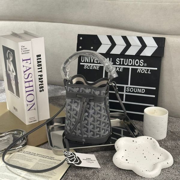 圖片 Goyard Petit Flot 灰色迷你水桶包
