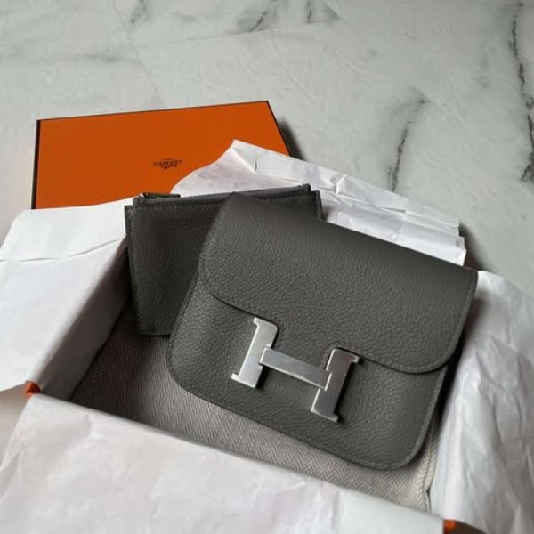 圖片 Hermes 積雨雲灰銀釦康康slim