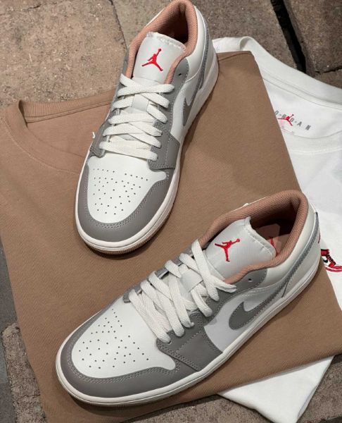 圖片 Air Jordan 1 Low 白米灰 553558-169